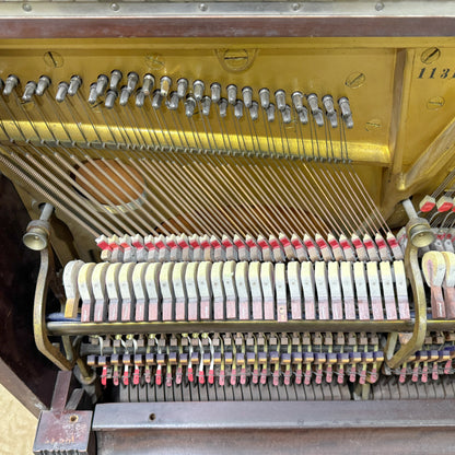 CURRENT SHOP WORK - 1908 Steinway Wood Finish Commissioned Upright Piano