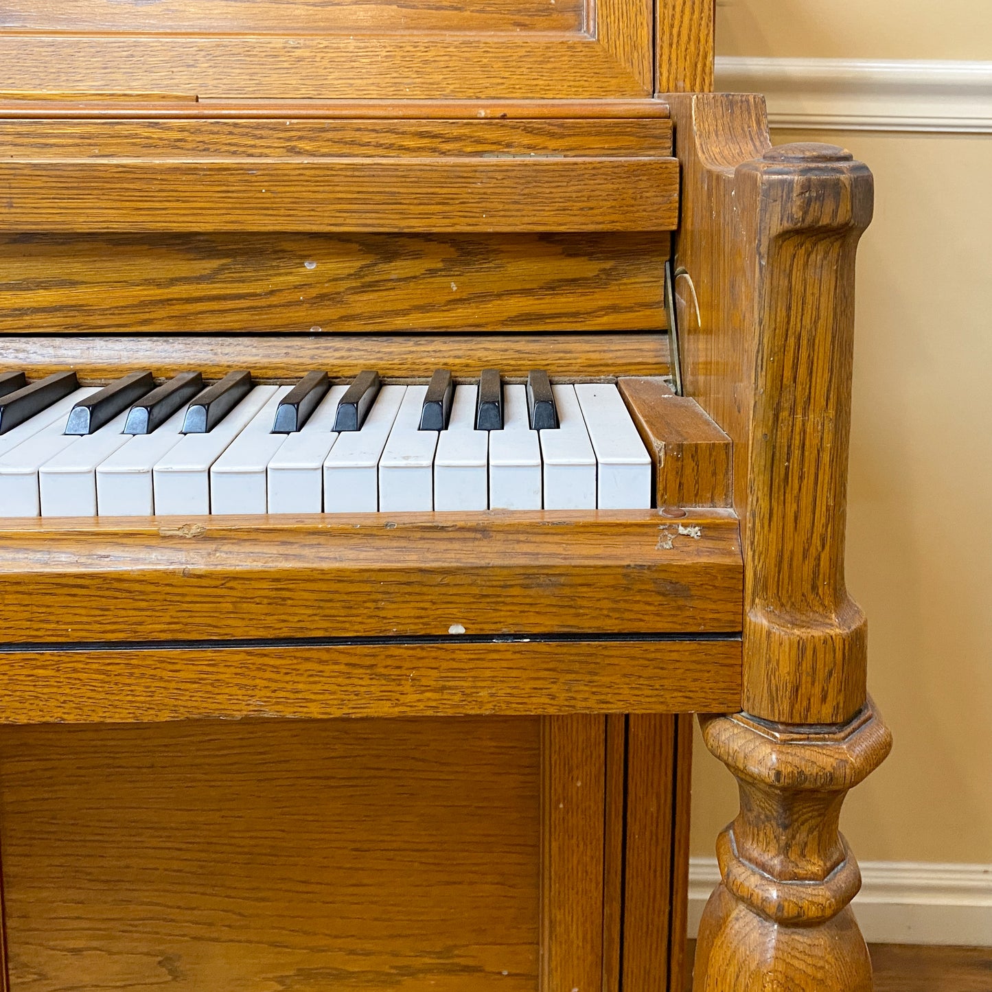 SOLD 1988 Young Chang Wood Finish Console Piano