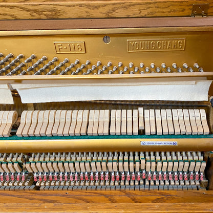 SOLD 1988 Young Chang Wood Finish Console Piano