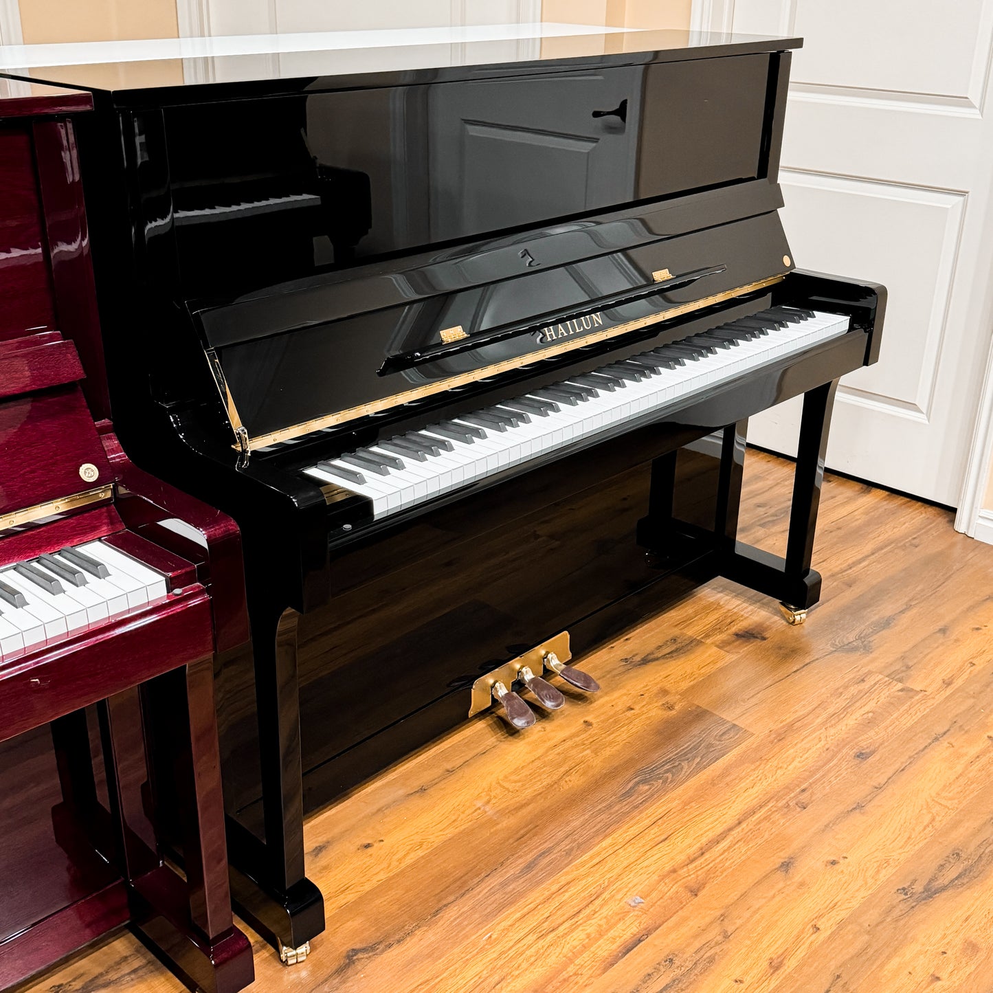 SOLD Hailun 121 Polished Black 48" Upright Piano