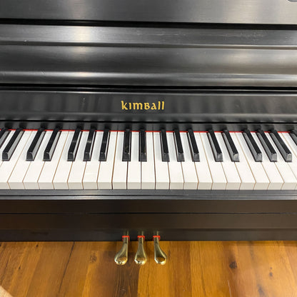 1980 Kimball S435 Satin Black 42" Console Piano