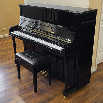 Hallet Davis 121 48" Polished Black Upright Piano