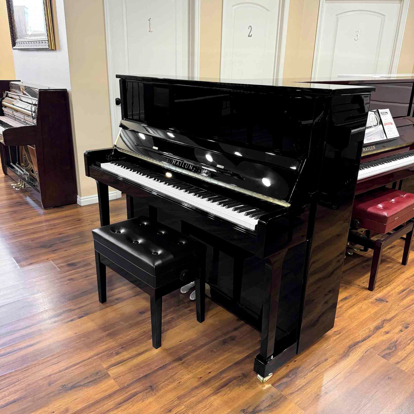 2022 Hailun 121 48" Black Upright Piano