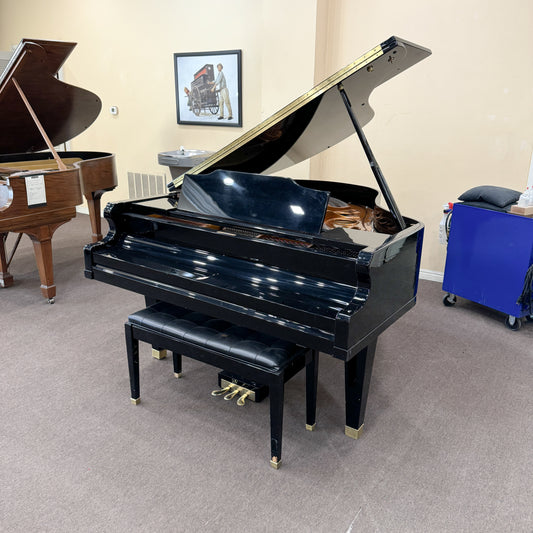 1993 Kimball 580P 5'8" Polished Black Grand Piano