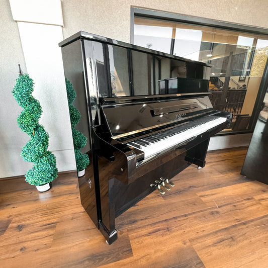 1980 Yamaha U2 50" Polished Black Upright Piano