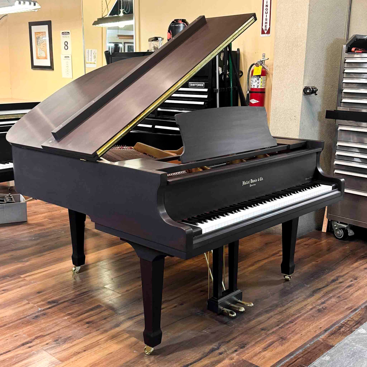 SOLD Hallet Davis 160 5'3" Satin Walnut Grand Piano