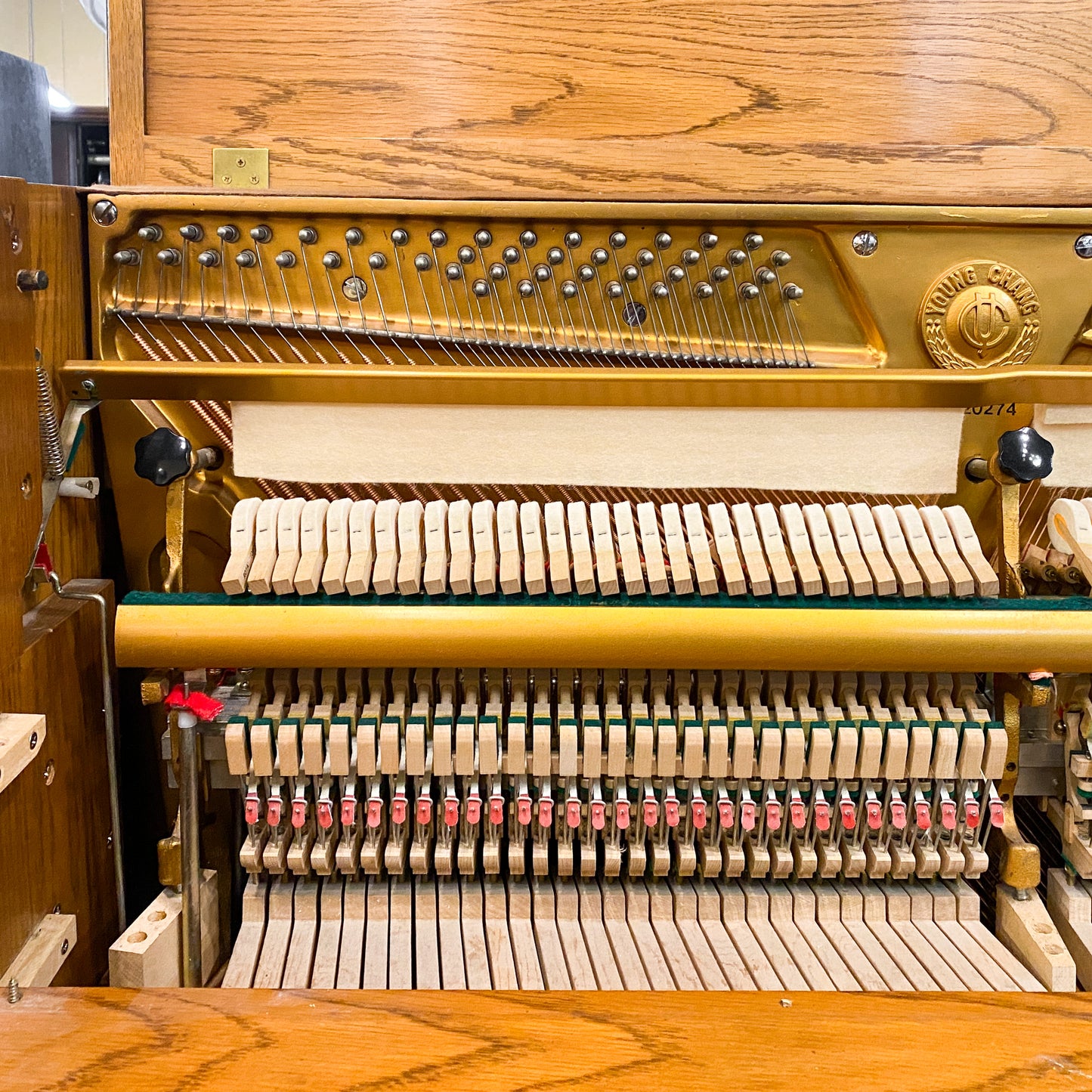 SOLD 1988 Young Chang Wood Finish Console Piano