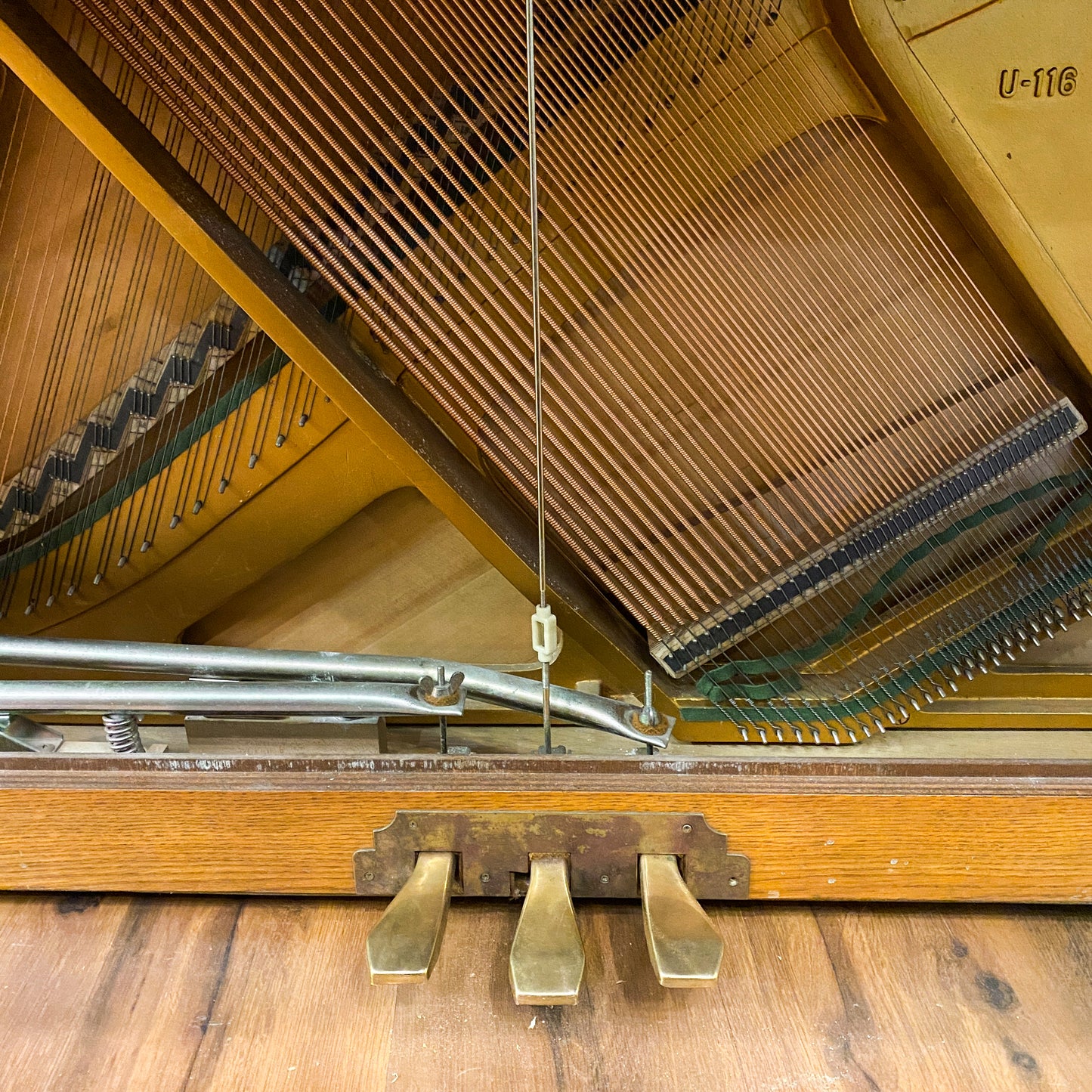 SOLD 1988 Young Chang Wood Finish Console Piano