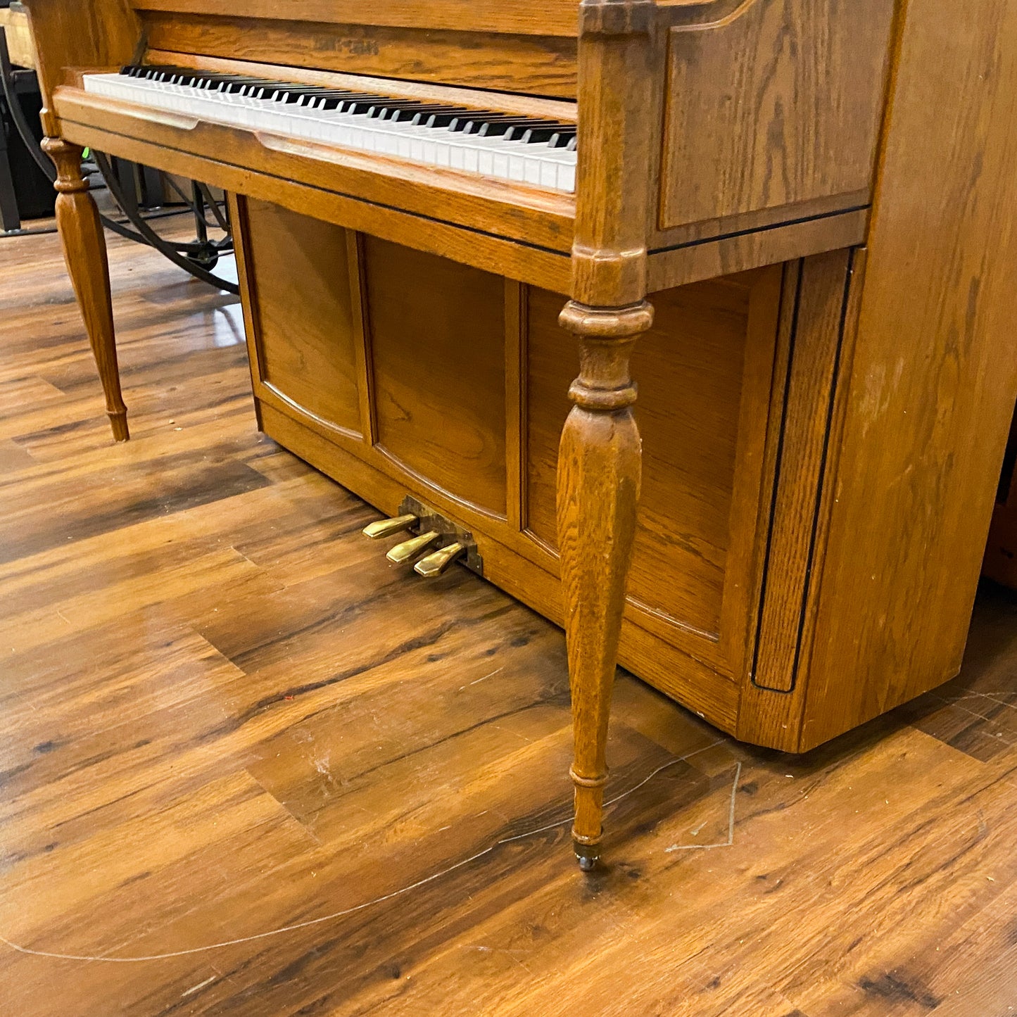 SOLD 1988 Young Chang Wood Finish Console Piano