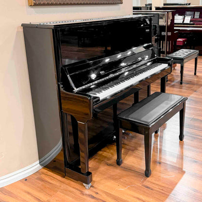 2020 Hailun 5P Polished Black Upright Piano