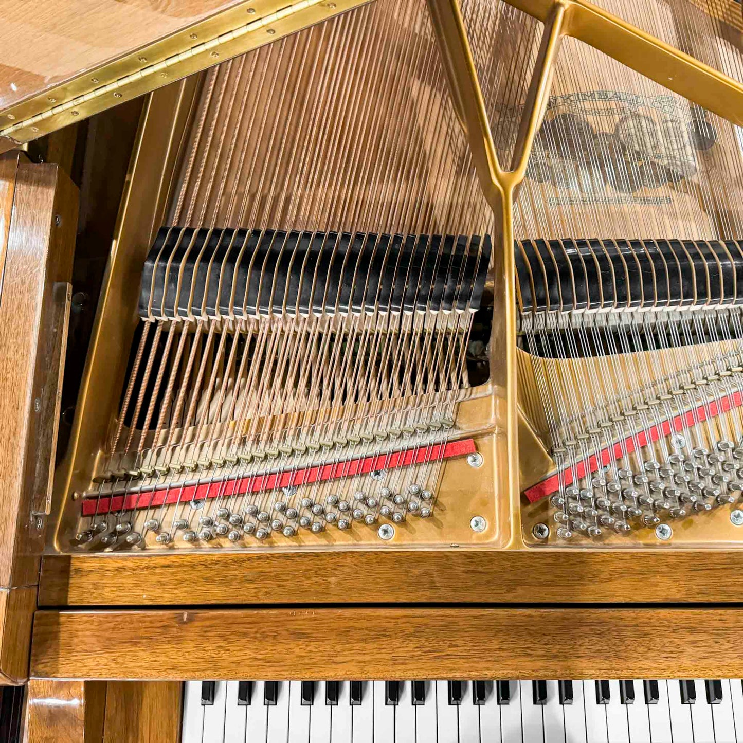 1990 Kimball Polished Walnut 7' Grand Piano