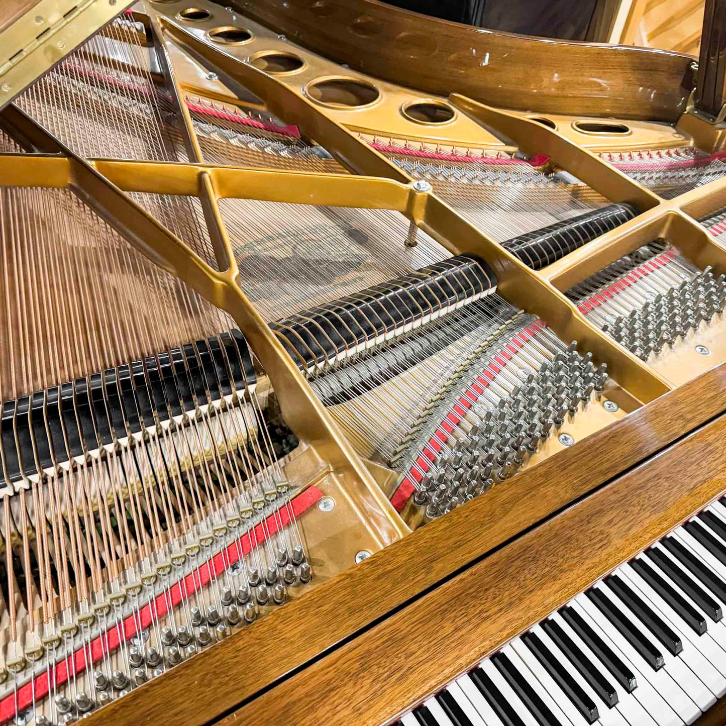 1990 Kimball Polished Walnut 7' Grand Piano