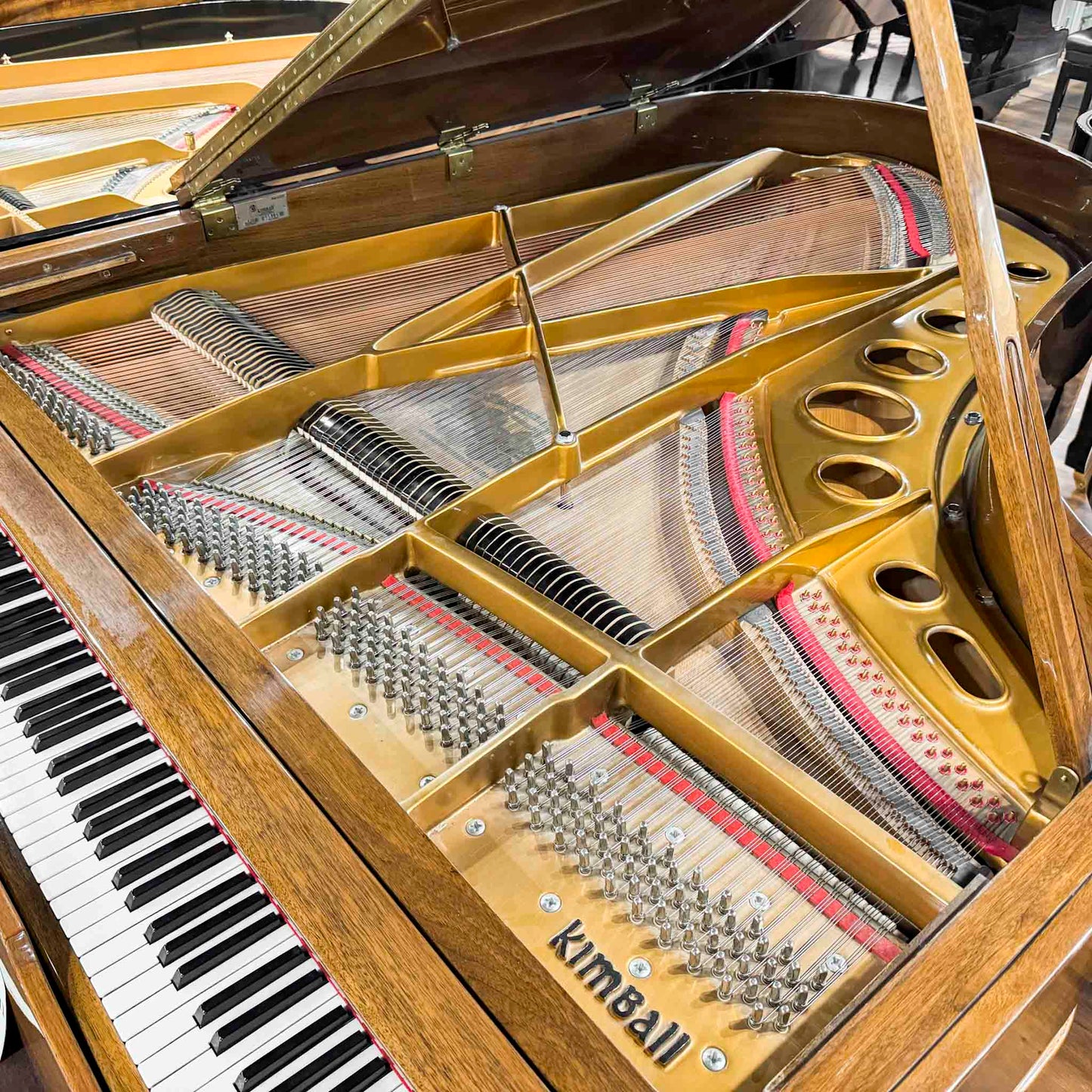 1990 Kimball Polished Walnut 7' Grand Piano