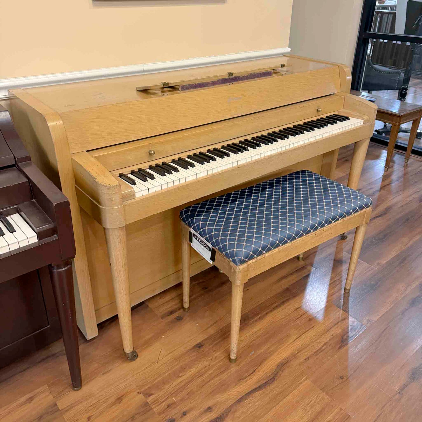 SOLD 1951 Acrosonic Baldwin 36" Wood Finish Commissioned Spinet Piano