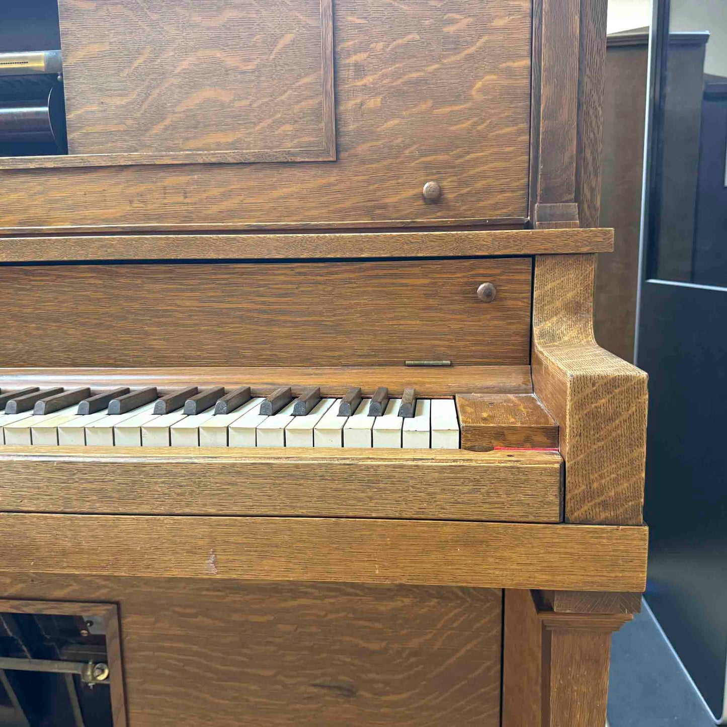 SOLD 1920 Zeck 54" Commissioned Upright Player Piano