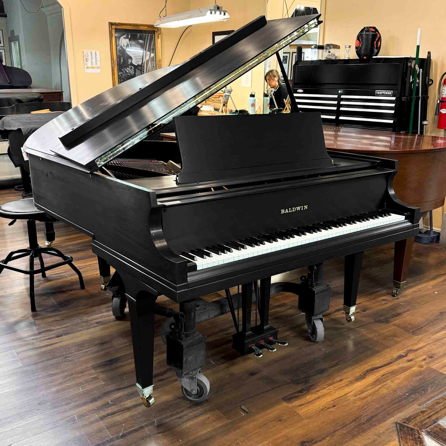 SOLD 1975 Baldwin R 5'8" Satin Black Grand Piano