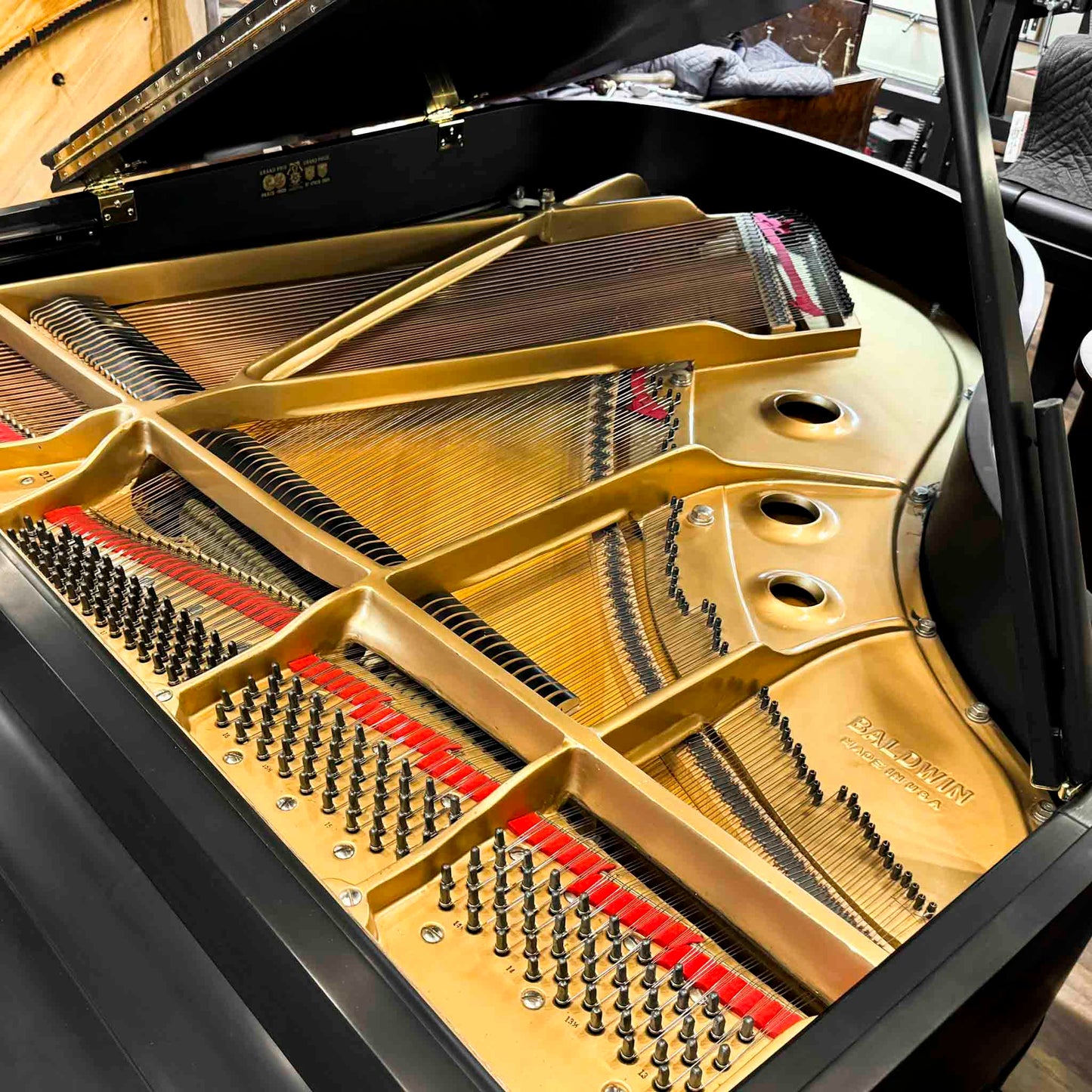 SOLD 1975 Baldwin R 5'8" Satin Black Grand Piano