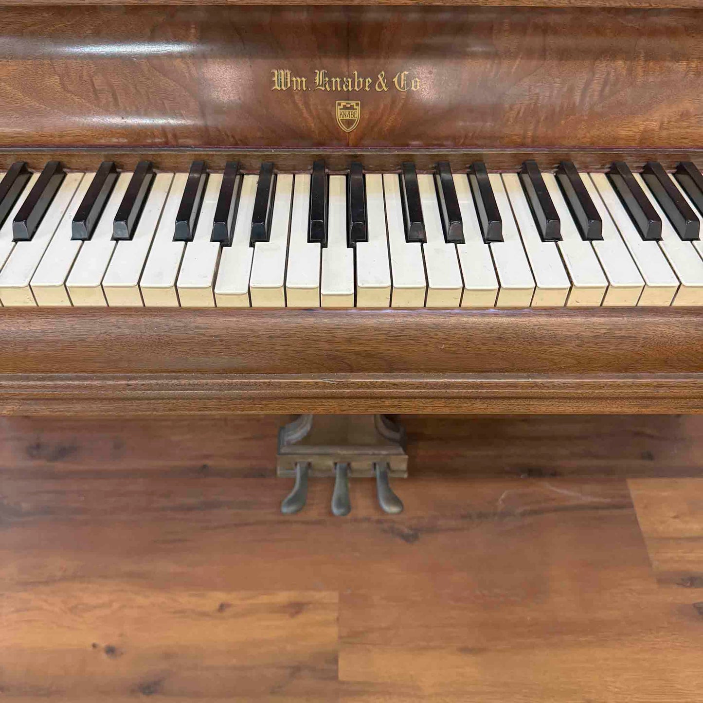 SOLD 1949 Knabe 40" Wood Finish Commissioned Spinet Piano