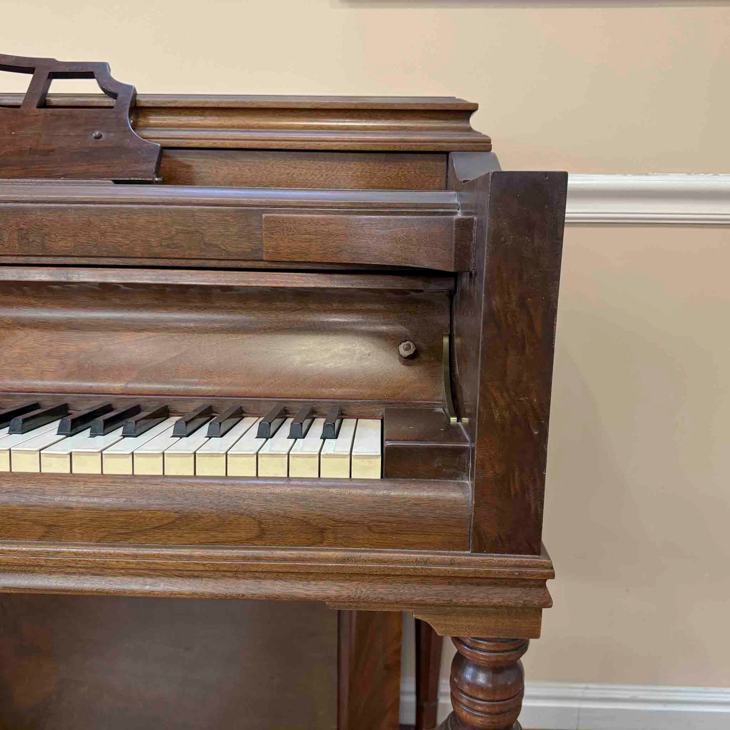 SOLD 1949 Knabe 40" Wood Finish Commissioned Spinet Piano