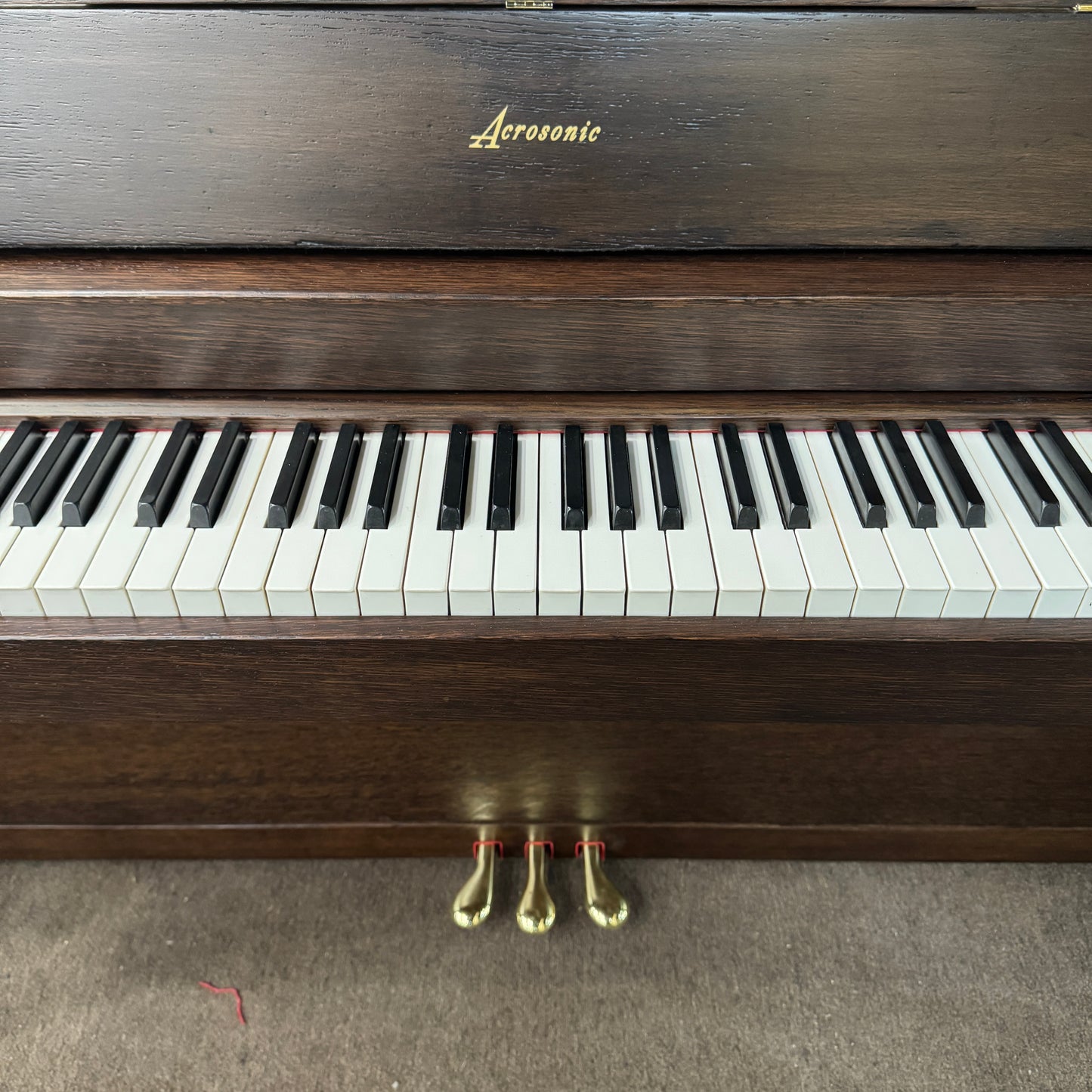 SOLD 1951 Acrosonic Baldwin 36" Wood Finish Commissioned Spinet Piano