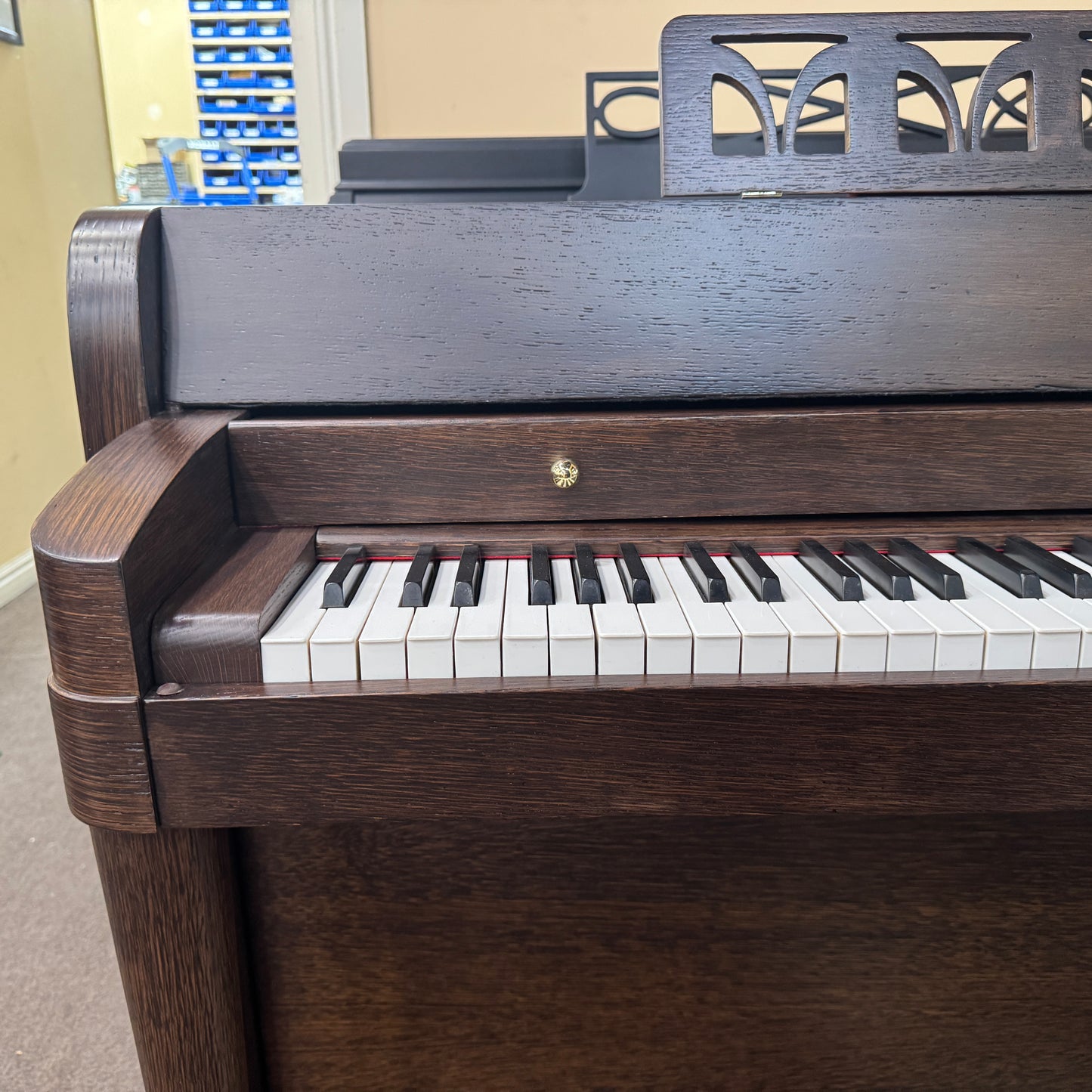 SOLD 1951 Acrosonic Baldwin 36" Wood Finish Commissioned Spinet Piano