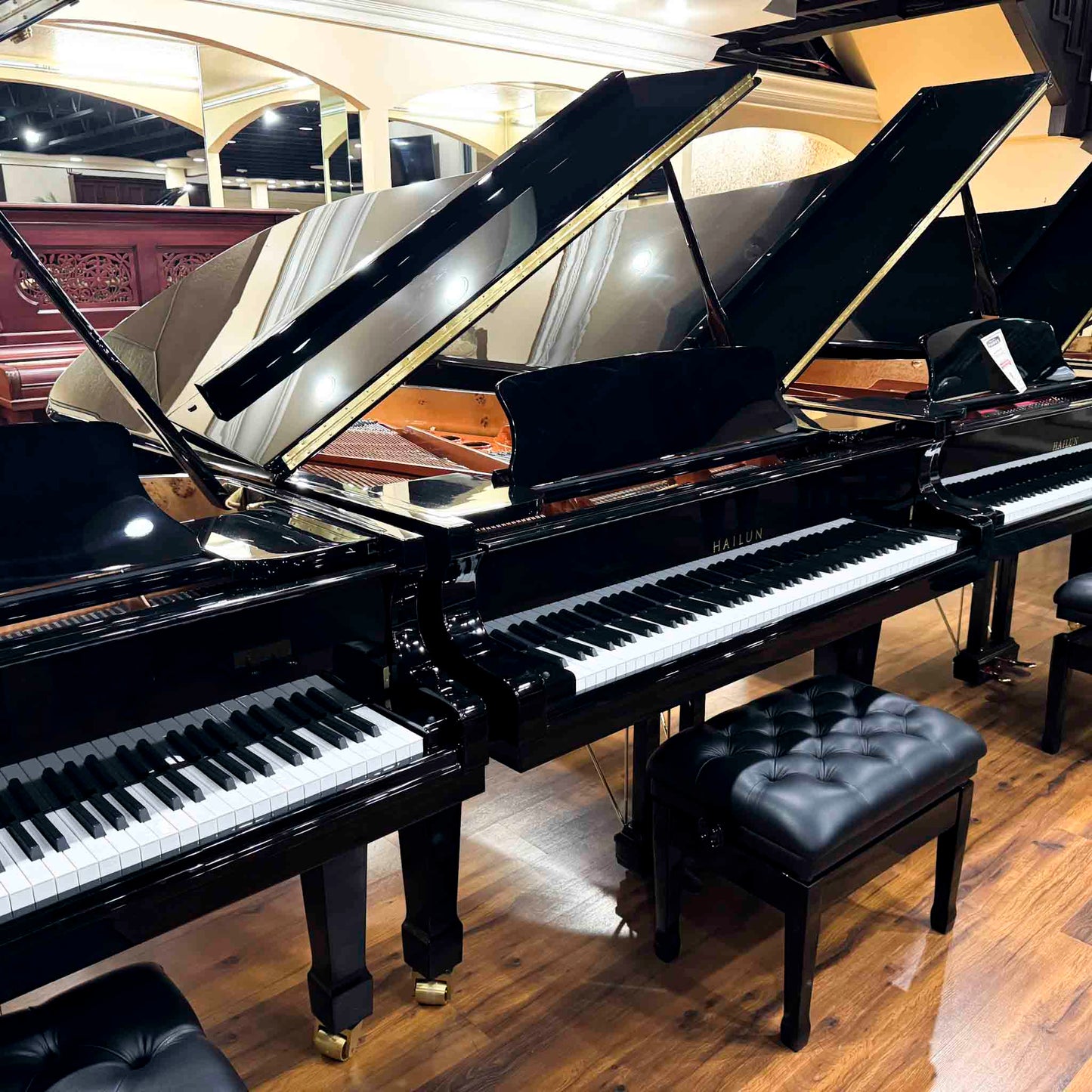 Hailun 198 6'6" Polished Black Grand Piano