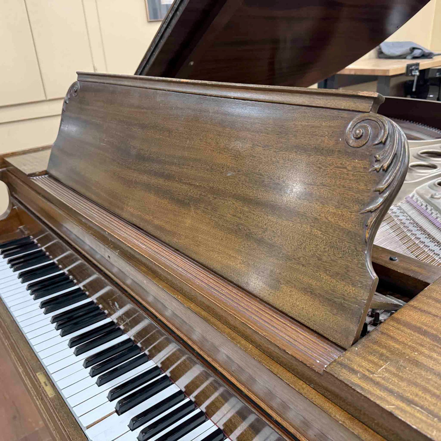 SOLD 1905 Everett Wood Finish Commissioned Baby Grand Piano