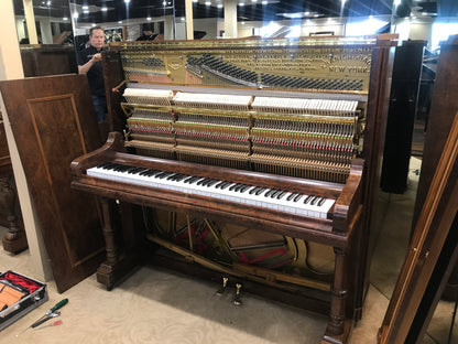 1905 Kranich & Bach 54" Walnut Wood Finish Upright Piano