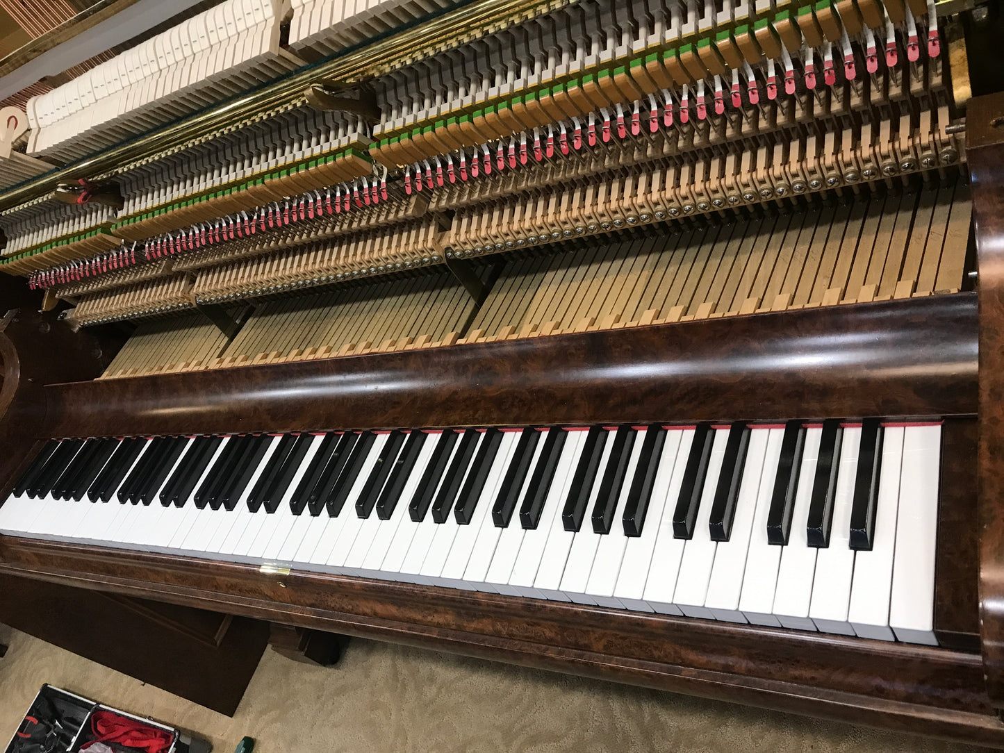 1905 Kranich & Bach 54" Walnut Wood Finish Upright Piano