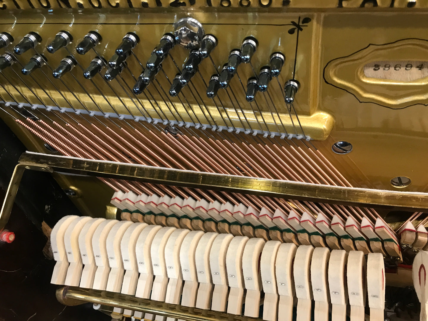 1905 Kranich & Bach 54" Walnut Wood Finish Upright Piano