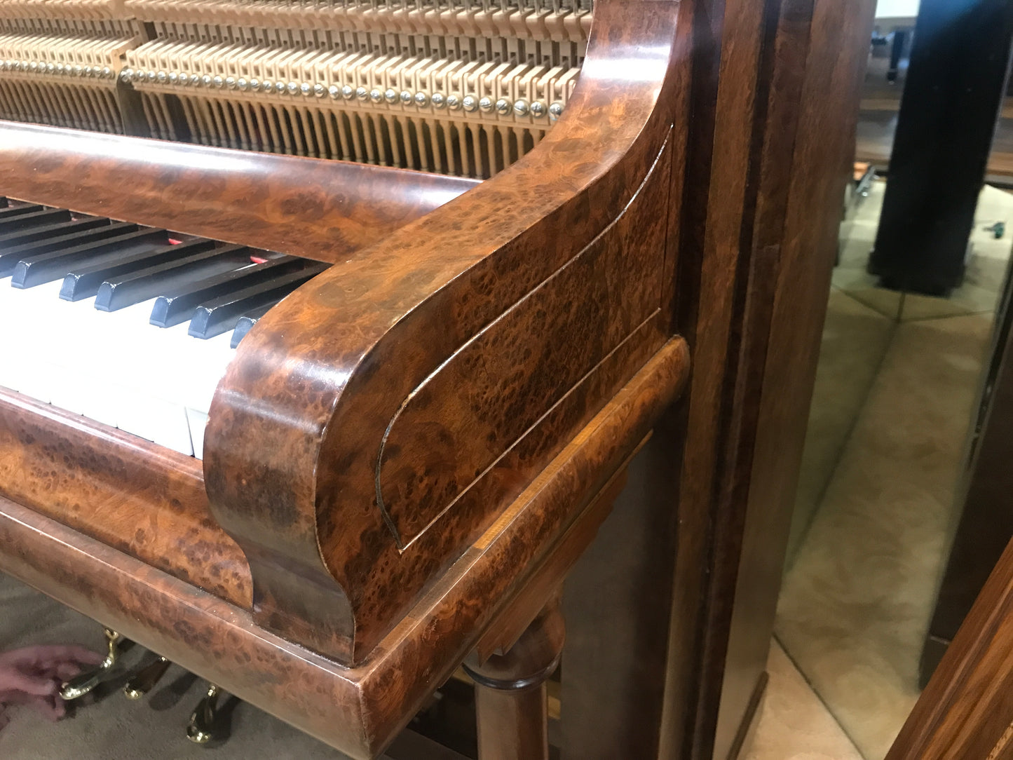 1905 Kranich & Bach 54" Walnut Wood Finish Upright Piano