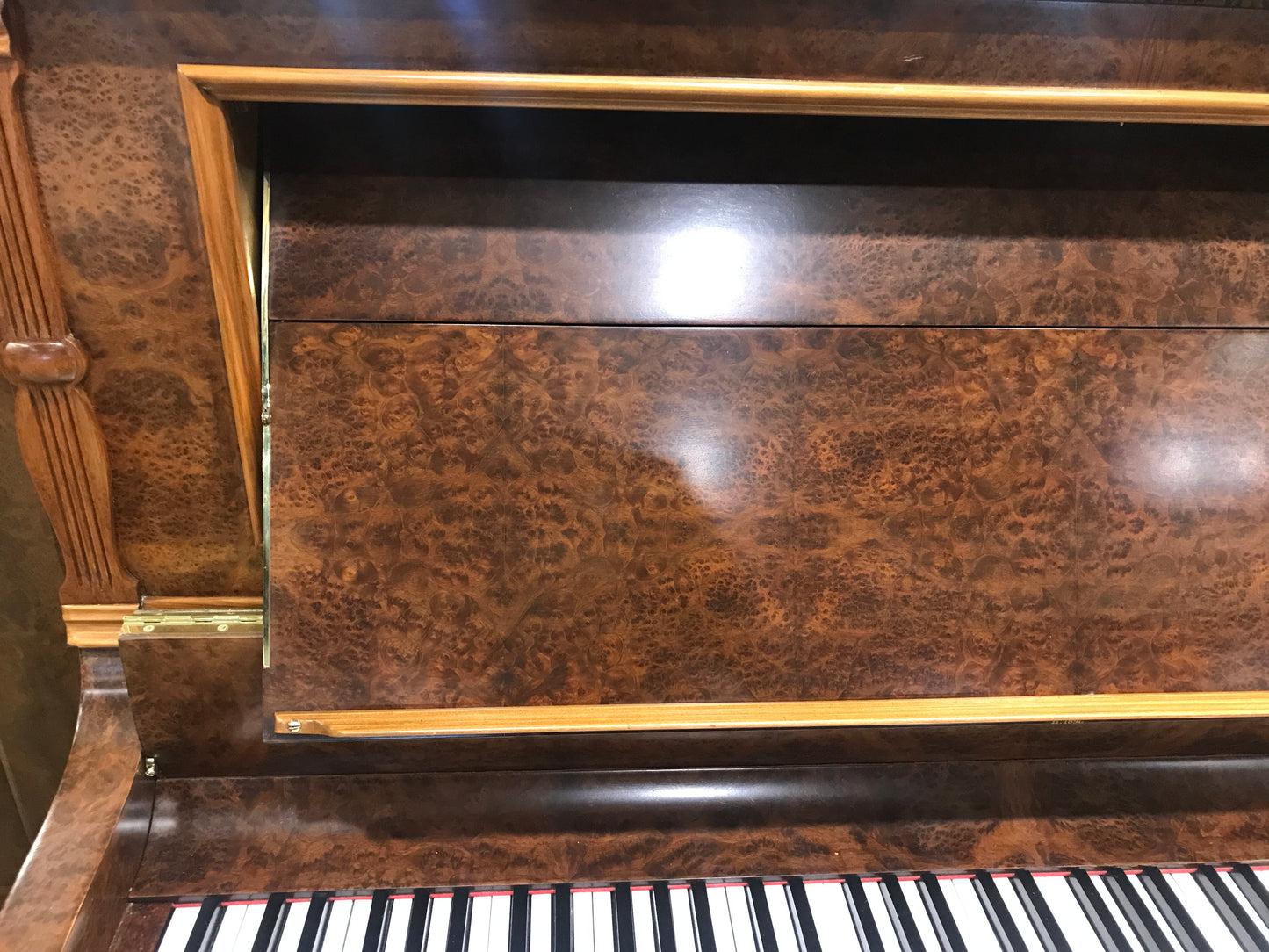 1905 Kranich & Bach 54" Walnut Wood Finish Upright Piano - with QRS Self Playing System