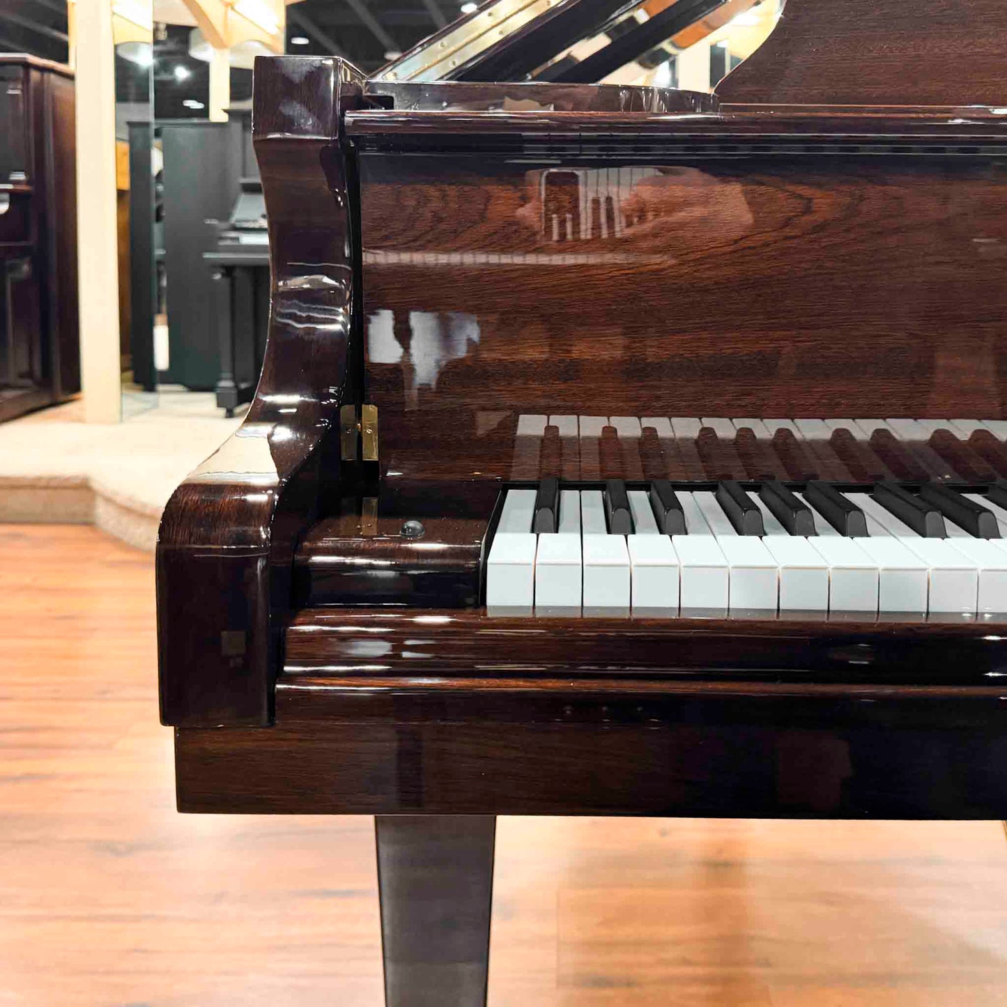 Hailun 151 5' Polished Walnut Baby Grand with Self-Playing System