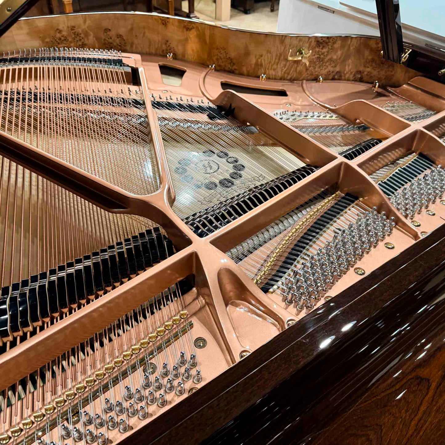 Hailun 151 5' Polished Walnut Baby Grand with Self-Playing System