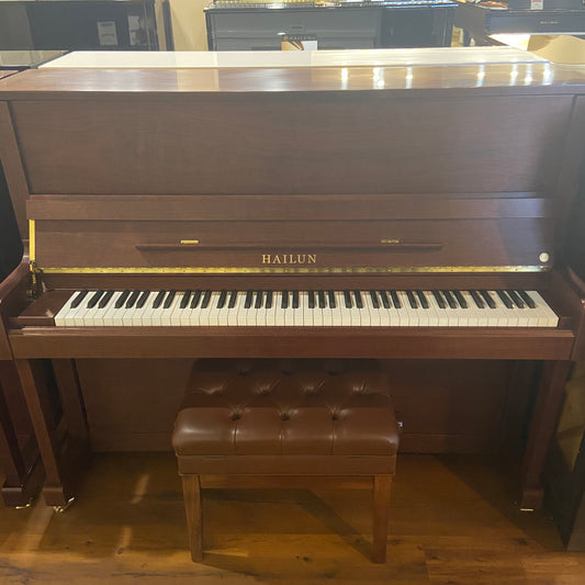 Hailun 121 48" A Satin Walnut Upright Piano