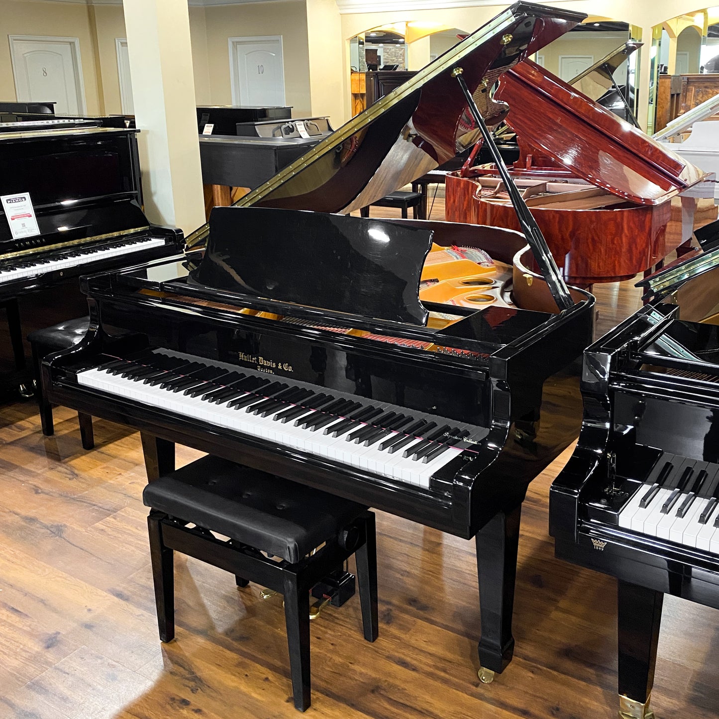 SOLD 2015 Hallet Davis 5'3" 160 Polished Black Grand QRS Player Piano