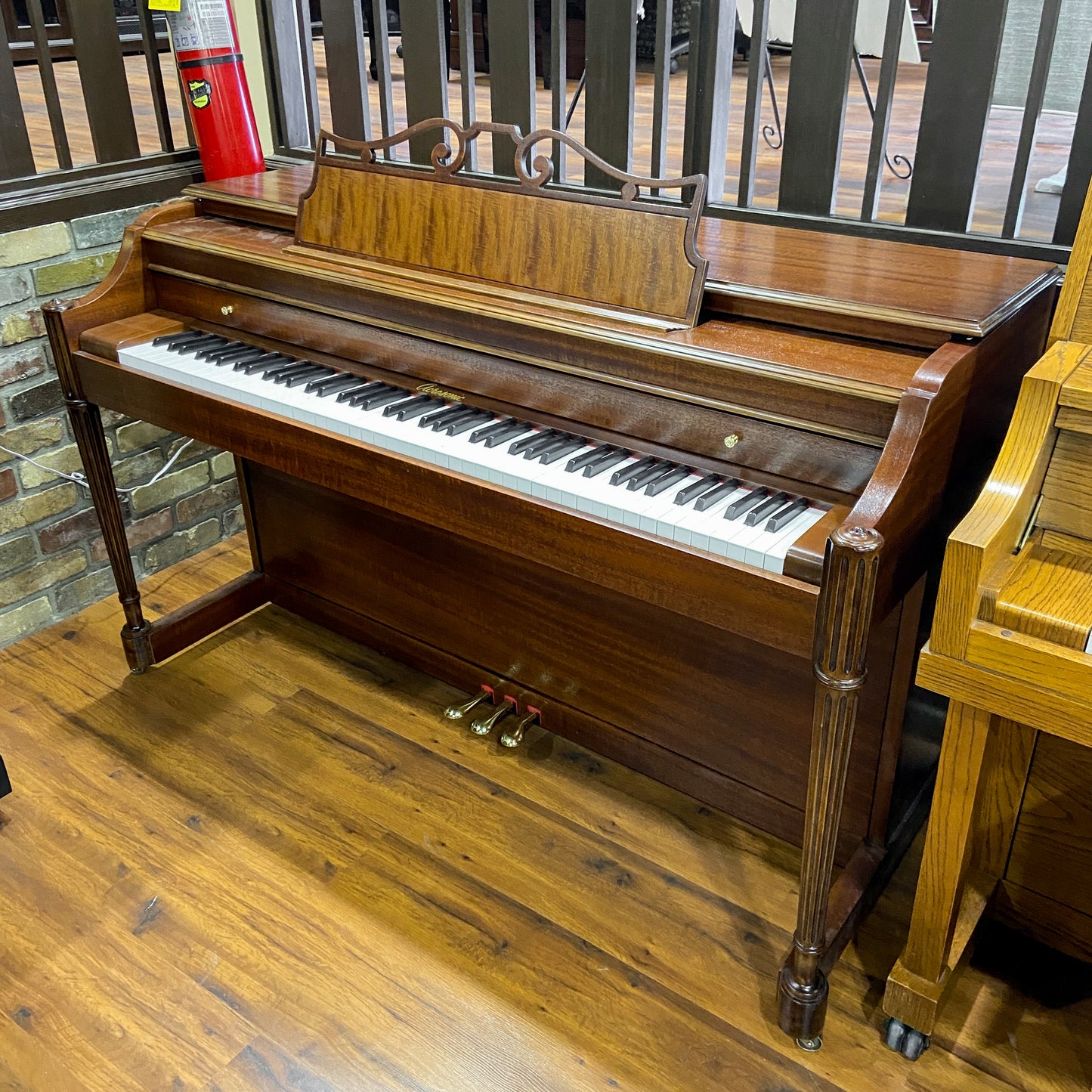 1943 Baldwin Acrosonic 36" Walnut Wood Finish Spinet Piano