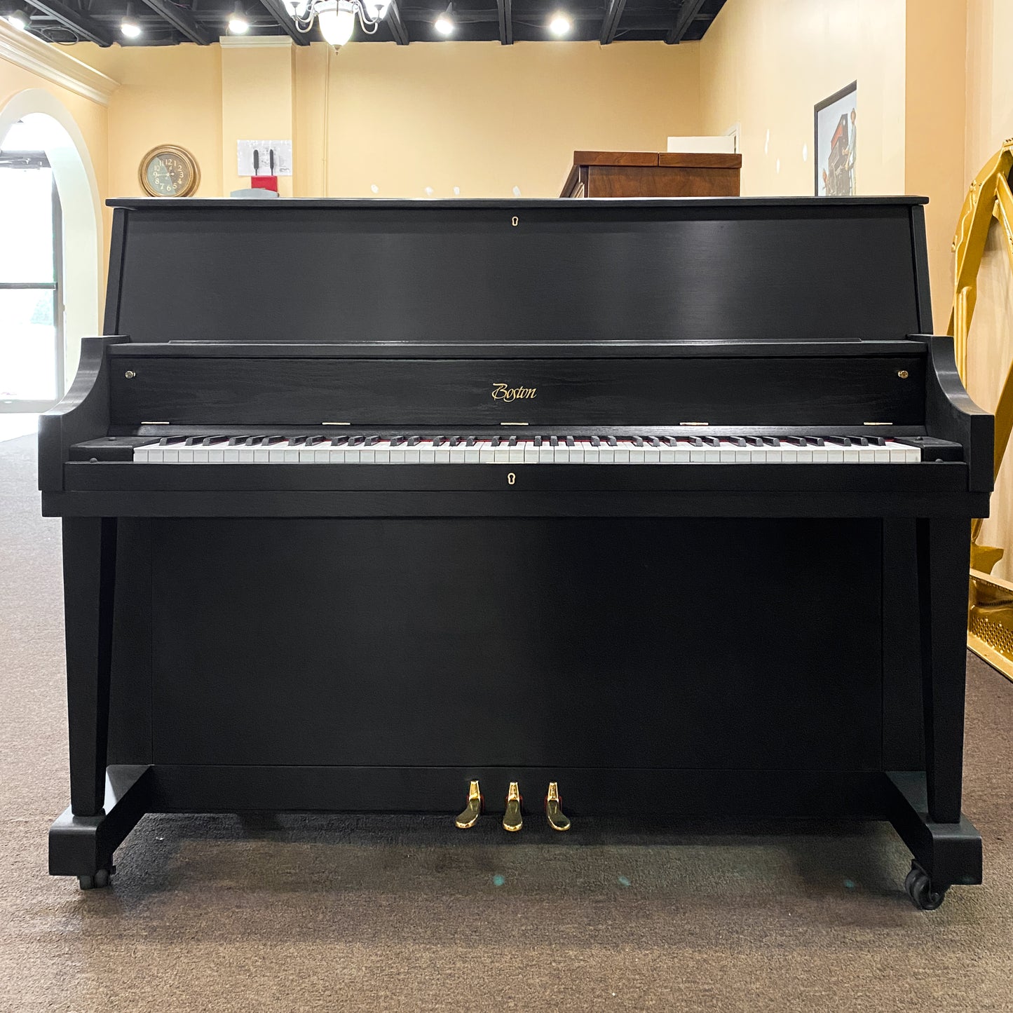 1995 Boston 46" Satin Black Studio Piano