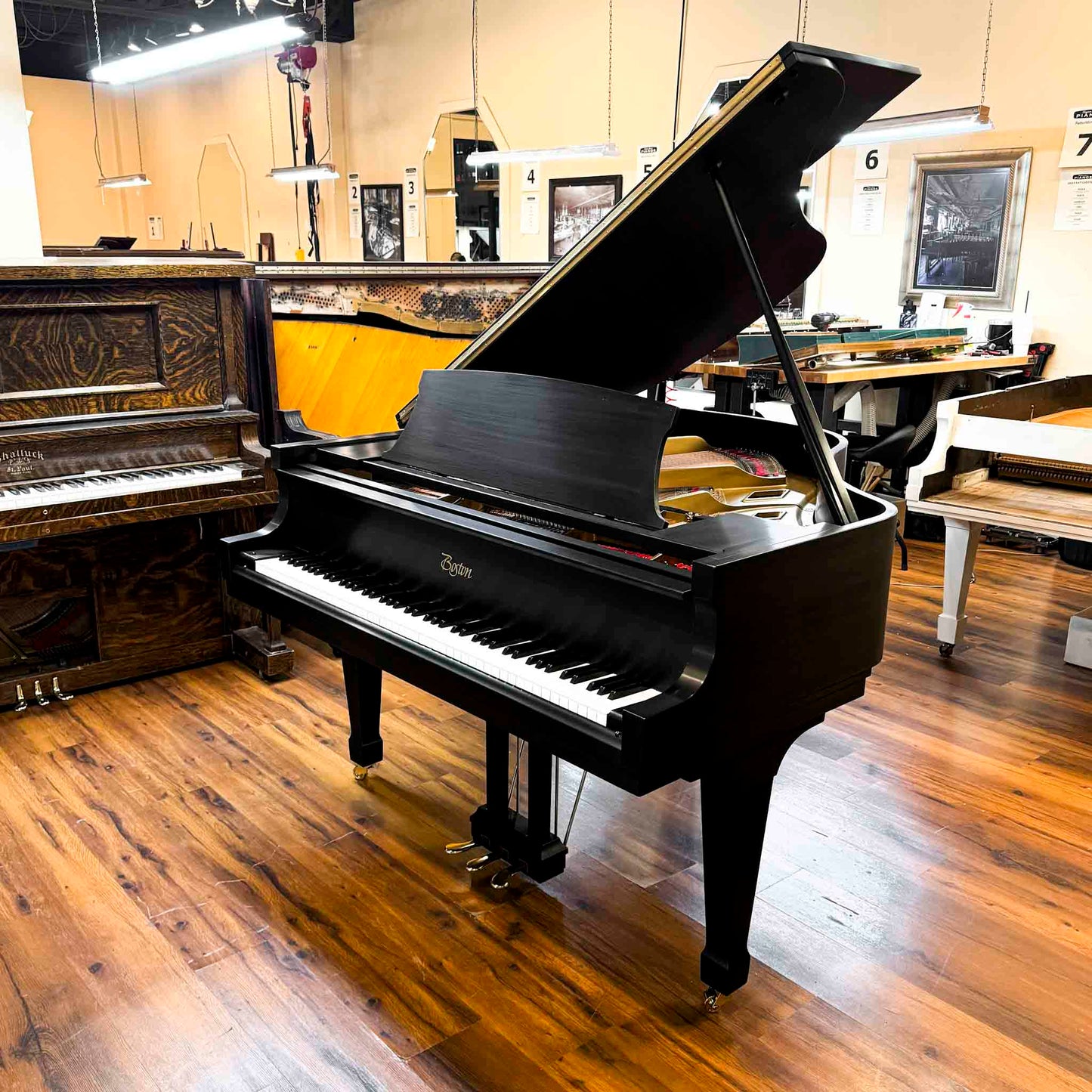 SOLD 2005 Boston 156 Satin Black Commissioned Grand Piano