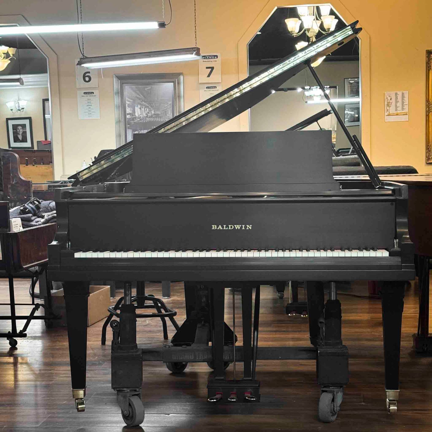 SOLD 1975 Baldwin R 5'8" Satin Black Grand Piano