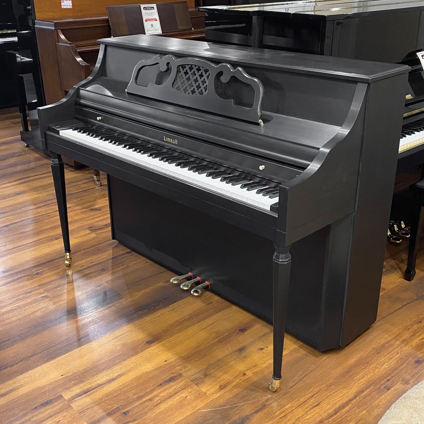 1980 Kimball S435 Satin Black 42" Console Piano