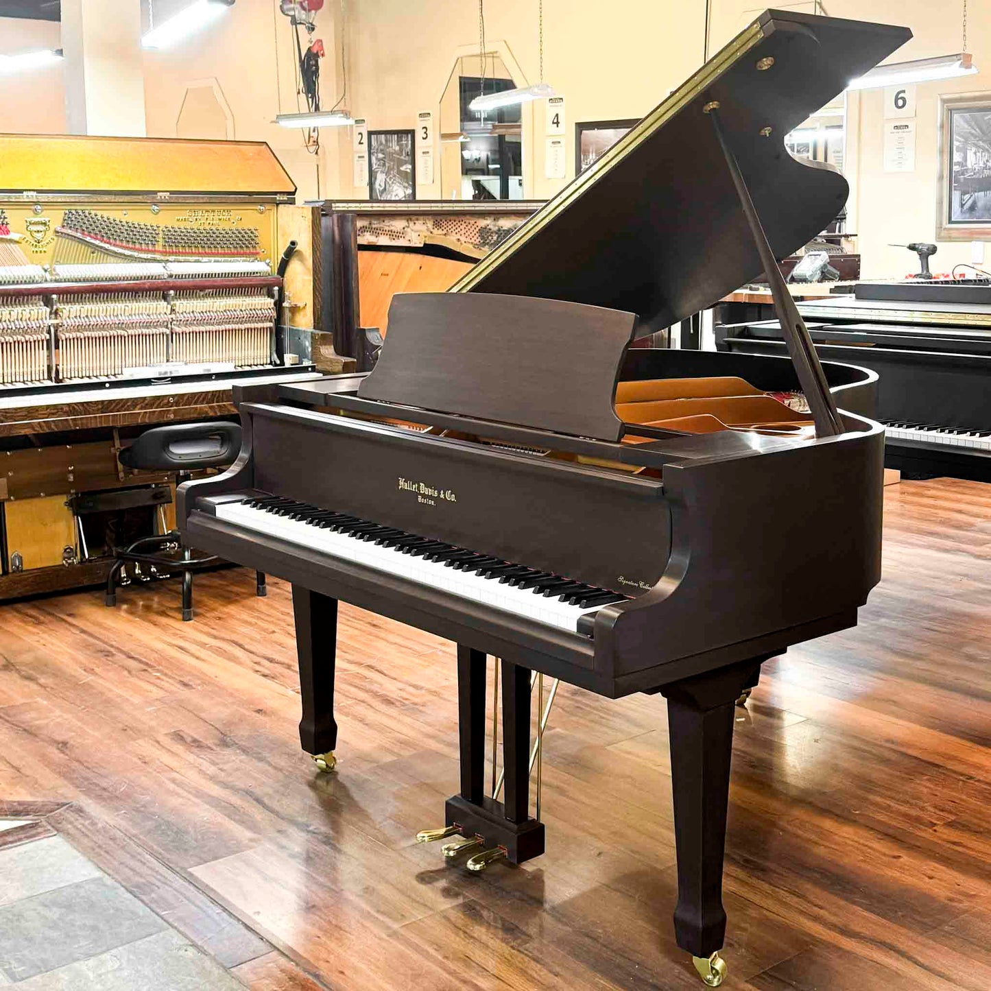 SOLD Hallet Davis 160 5'3" Satin Walnut Grand Piano