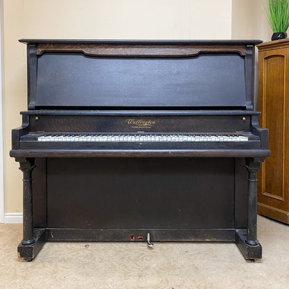 CURRENT SHOP WORK - 1911 Wellington Wood Finish Commissioned Upright Piano