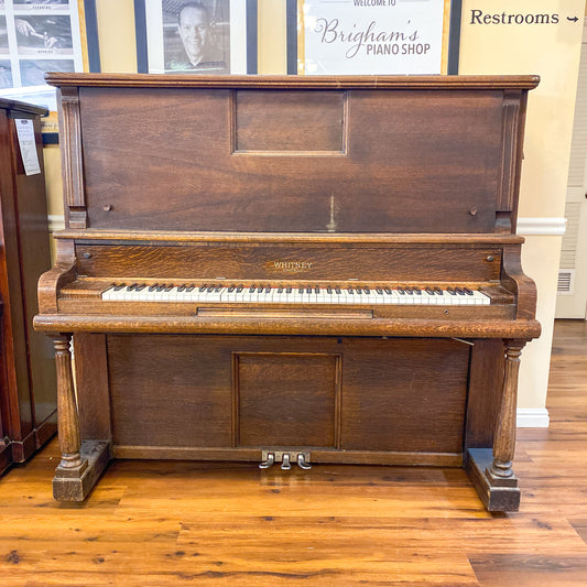 CURRENT SHOP WORK - 1913 Whitney Wood Finish Commissioned Upright Piano