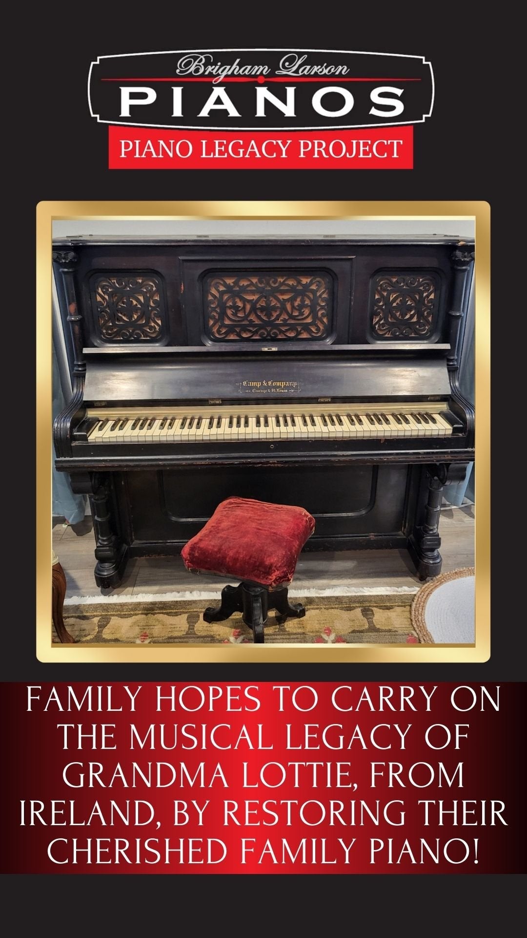 Image 2 of The Cassidy Family Piano!