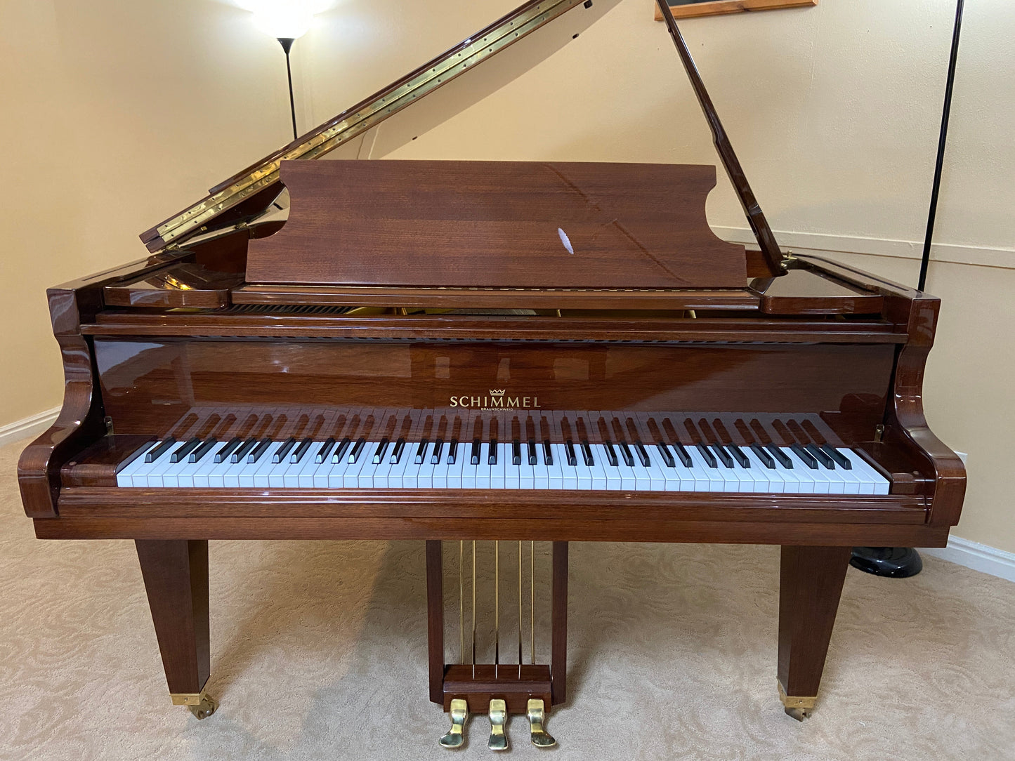 Image 2 of 1982 Schimmel Grand 5'/ Walnut with QRS Self Playing System