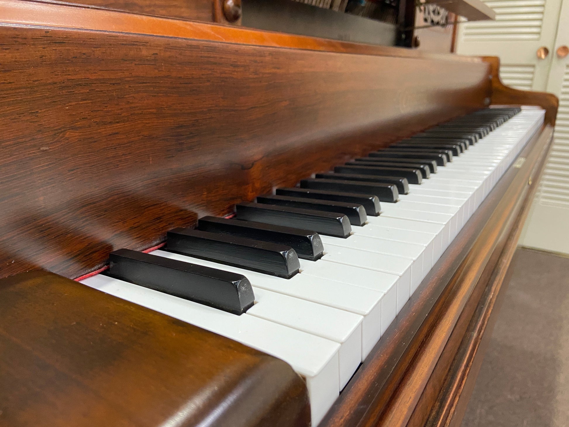 Image 4 of 1885 Chickering 51" Rosewood Upright Piano