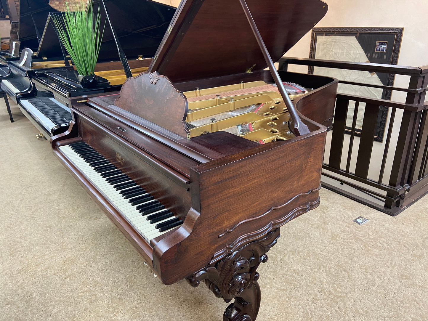Image 6 of 1882 Weber Grand Rosewood 6'3"