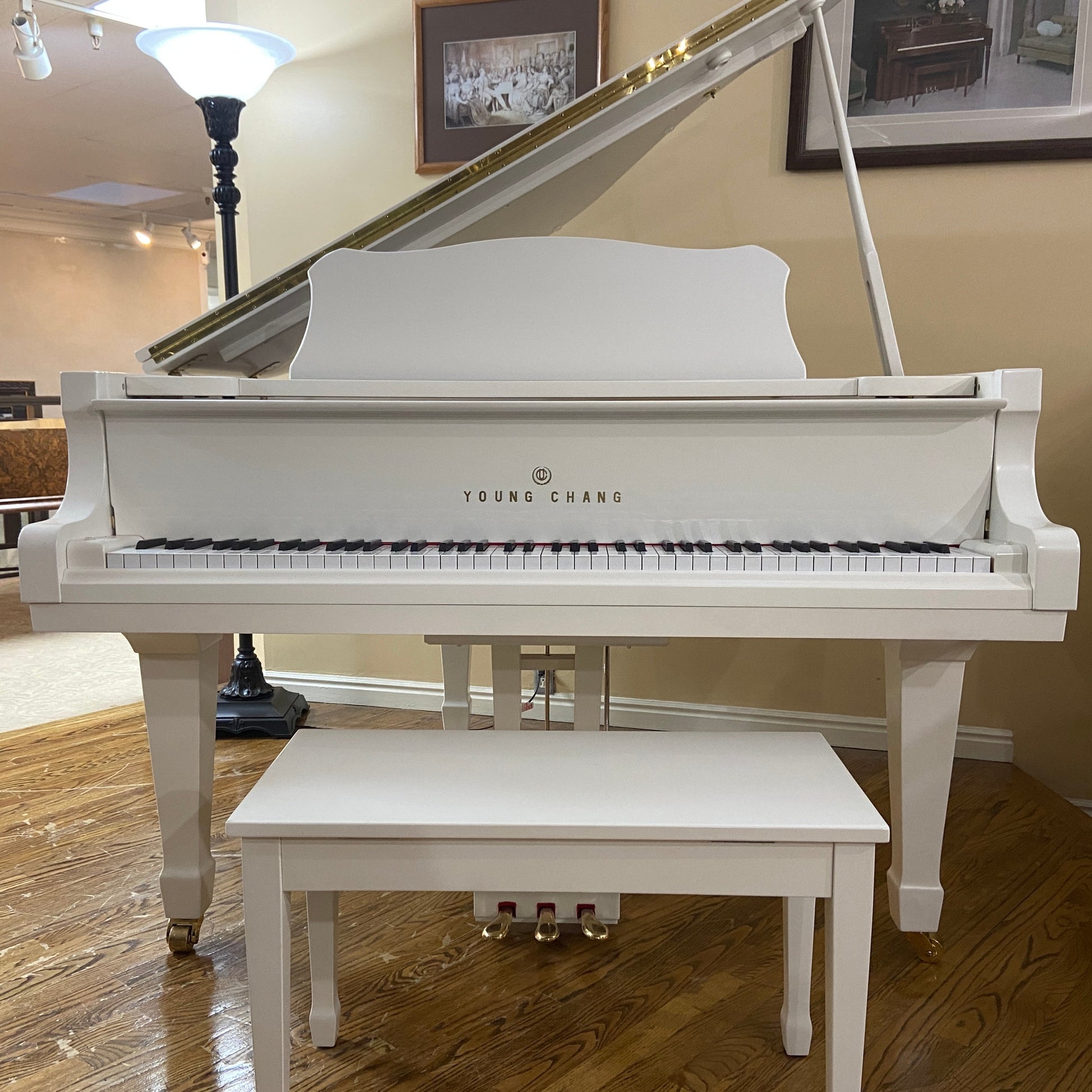 Image 2 of Like New Grand Piano with QRS Self Playing System