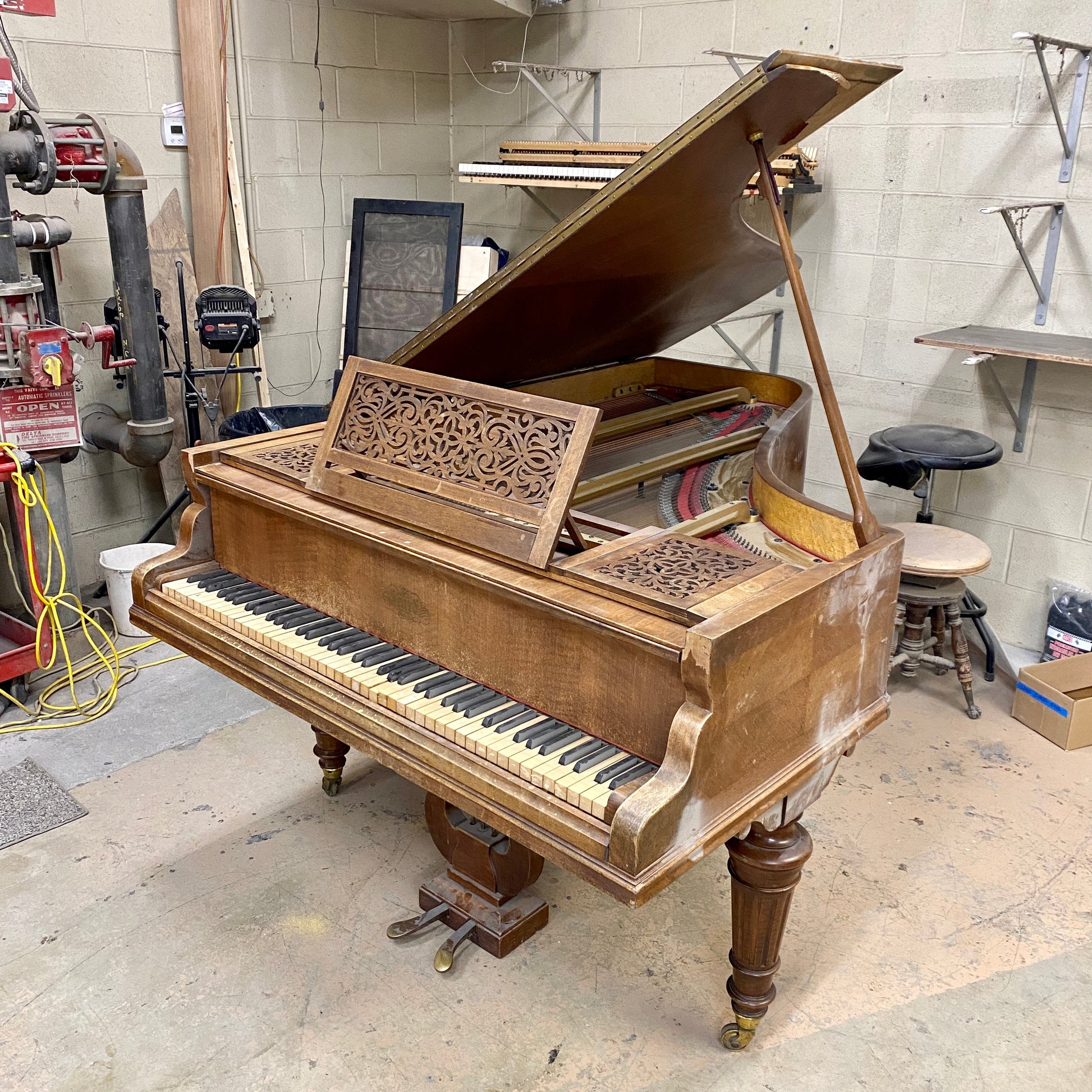 Image 2 of 1901 Erard Grand Piano Walnut - CALL FOR CUSTOM PRICING